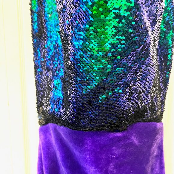 Mermaid Tail Blanket-Purple/Ombre Sequins/Bling Super Soft-Plush-Comfy-Warm - Picture 4 of 15